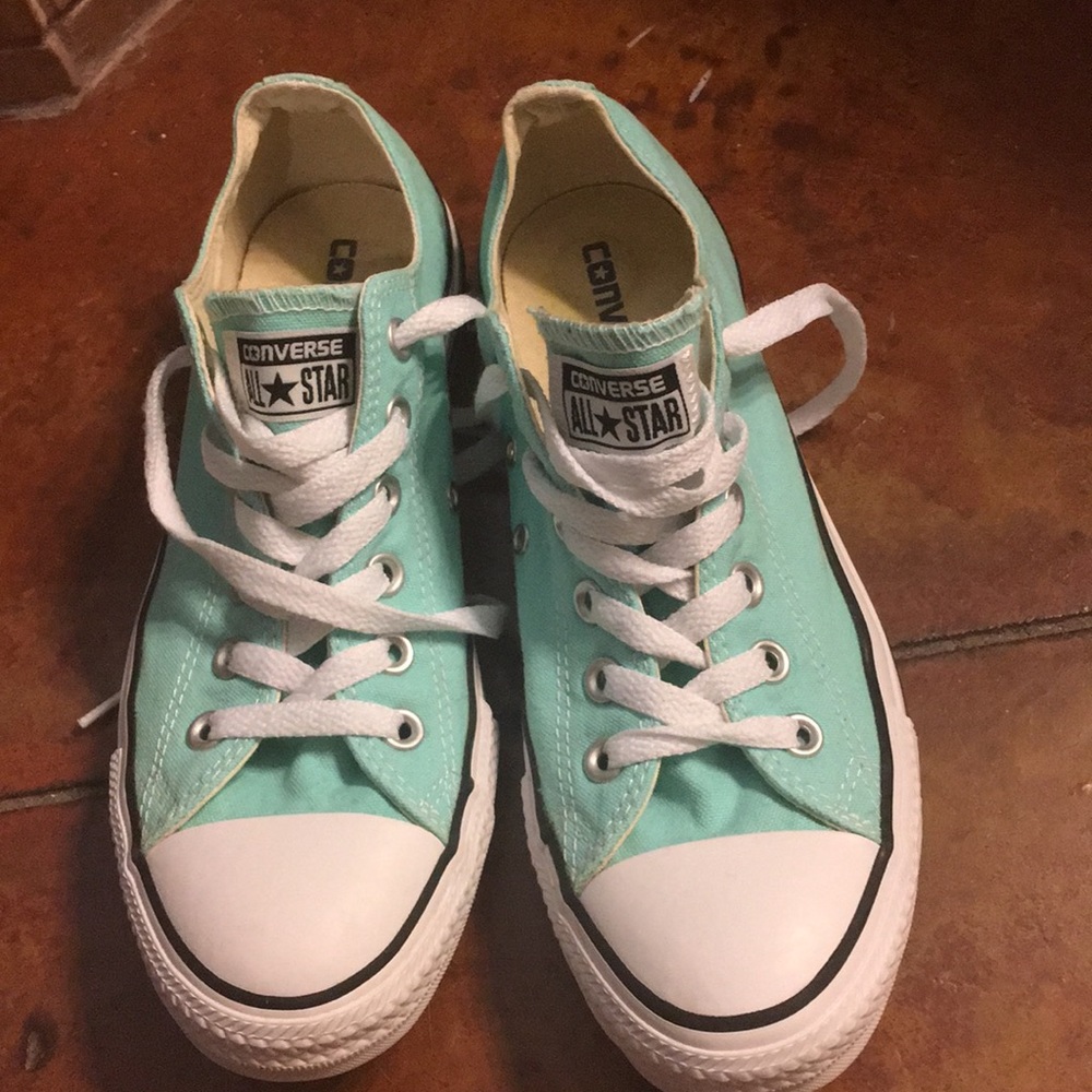 Aqua Converse All Stars